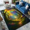 1PC Enchanted Rainbow Forest Path Print Carpet Rug for Living Room Bedroom Sofa Doormat Home Decor Non-slip Floor Mat