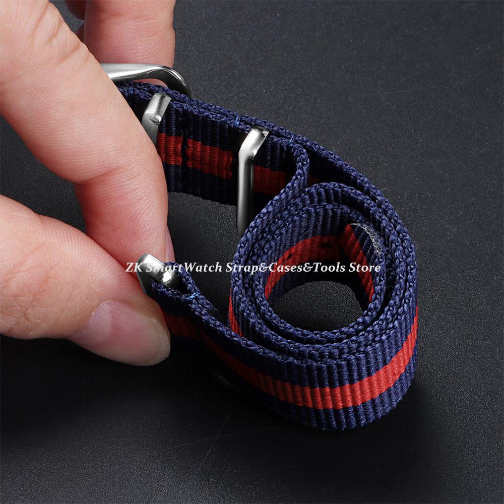 Ribbed Nylon Watch Strap 16/18mm 20mm 22mm for Omega Military Sport Watchband Braid Ballistic Fabric Band for Men Women Bracelet