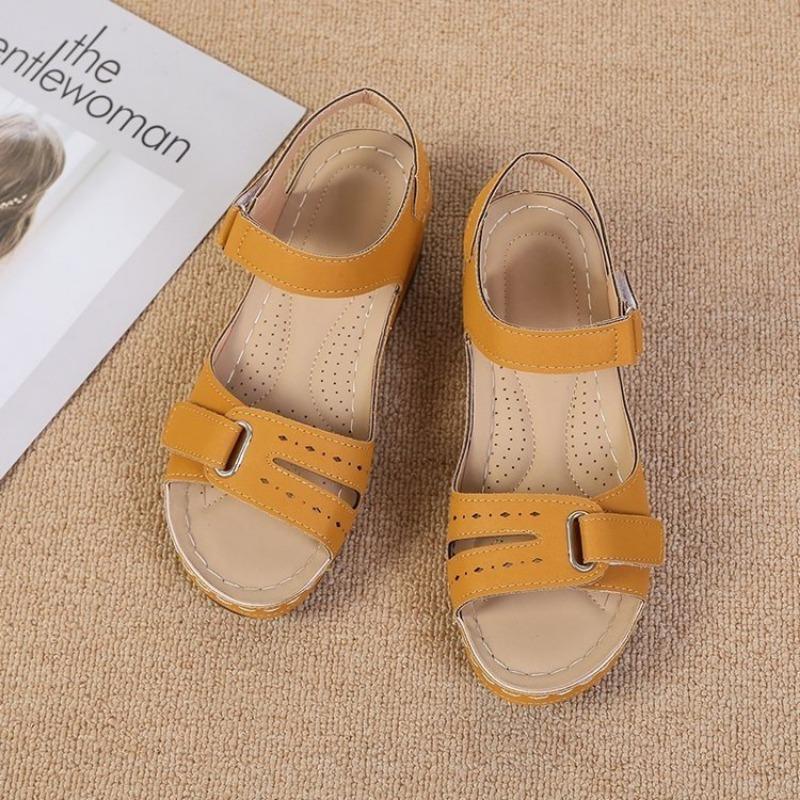 Fashion New Open Toe Fashion Women's Sandals Summer 2024 Soft Sexy Womens Sandals Wedge Buckle Women's Orthopedic Sandal Footwear Female