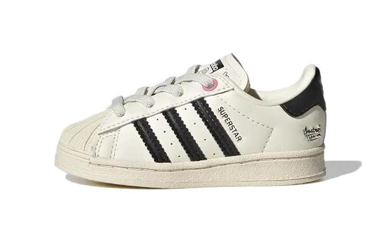 

Adidas Originals SUPERSTAR El I Abrasion Resistant Low top Toddler Shoes Beige Infant And Toddler GZ1755 20