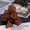 7Pcs/set Polyhedral Acrylic Dices Multiple Face Various Shape Digital Game Dices for Club Party Family Board Game Props