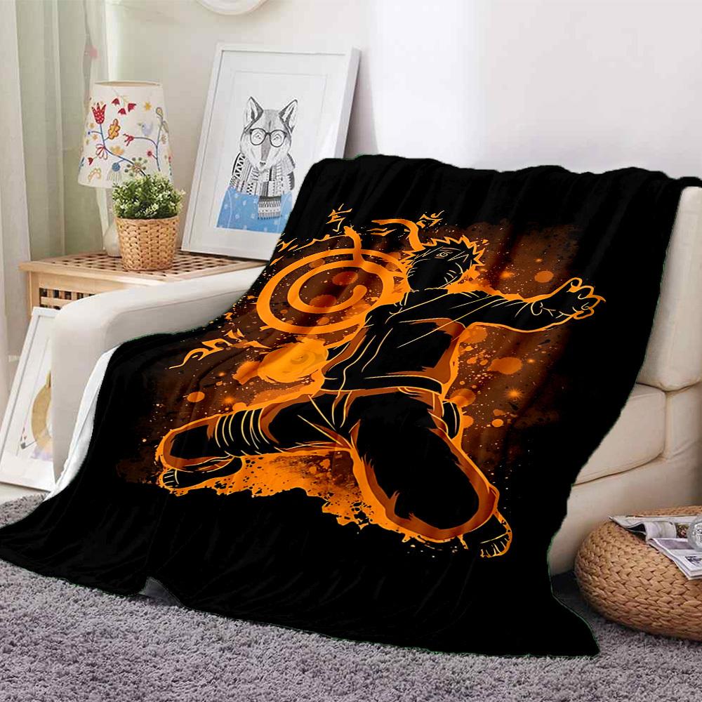 1pc Naruto Sage Mode Flannel Throw Blanket HD Printed Lightweight Soft Warm All Season Blanket for Sofa, Bed, Travel, Camping Machine Washable