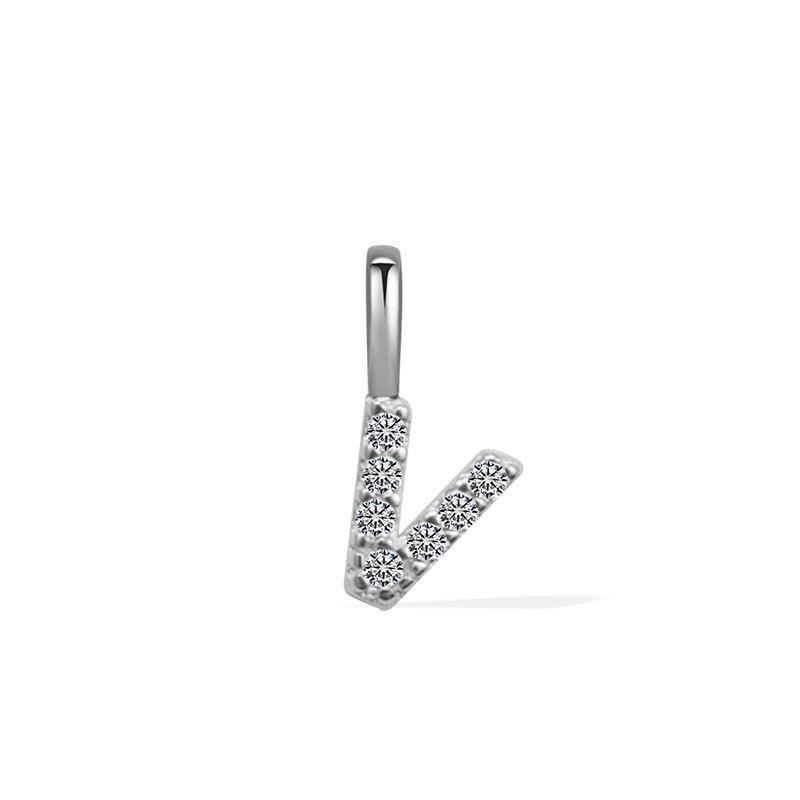 Minimalist Rhinestone Letter Pendant 26 Alphabet Charms For DIY Necklace Bracelet Personalized Jewelry Accessory