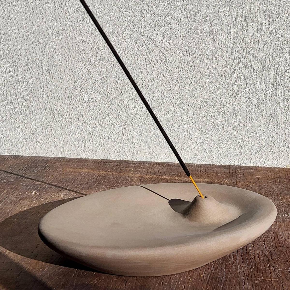 

Incense Burner Stoneware Ceramic Organic Modern Home Decor Modernist Sculptural Stick Incense Holder Burner Minimalist Zen