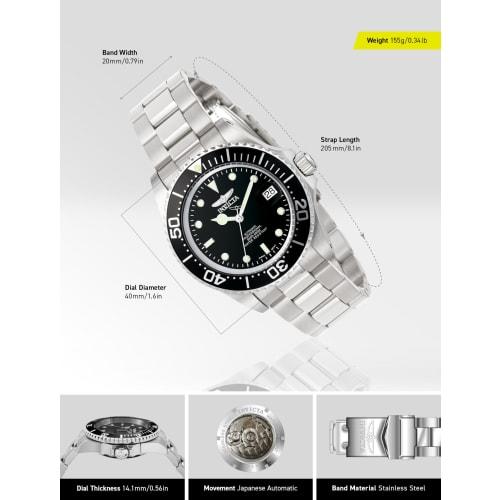 Invicta Pro Diver 8926 OB Men's Watch, Officially Imported, Silver