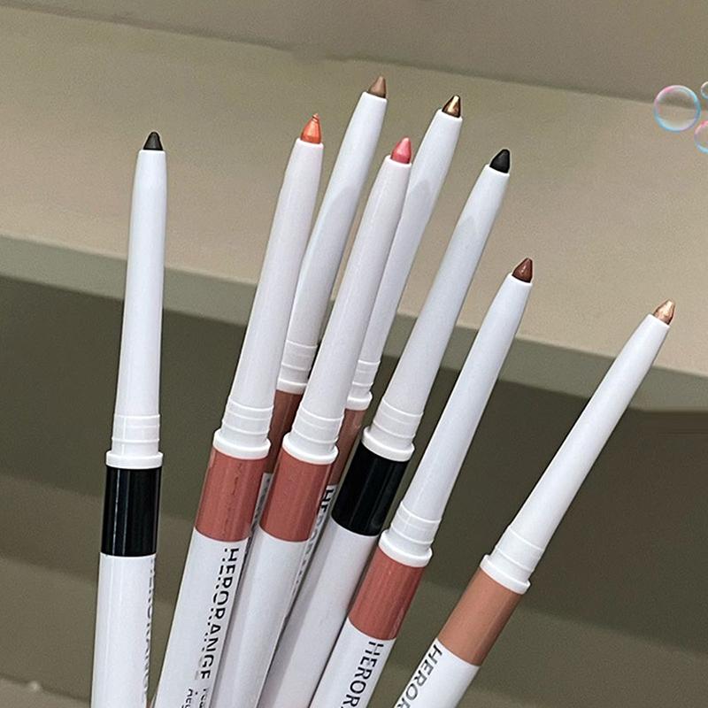 Herorange Glitter Diamond Silkworm Pencil Peach Shimmer Highlighter Aegyo Sal Stick Brighten Eye Shadow Pen Makeup Cosmetic
