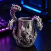 3D Printed Desk Organizer Three-Headed Dragon Pen Holder, Fantasy Organizer, Decorative Flower Vessel Realistic Scale Details Ornament for Pens