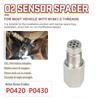 P0420 P0430 Universal O2 Sensor Spacer Adapter M18X1.5 Check Engine Light CEL Mini Catalyst For Fault Code