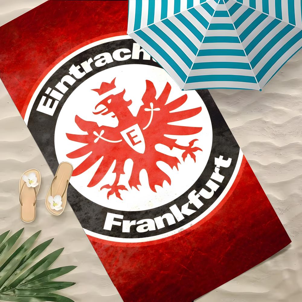 Sport E-Eintracht F-Frankfurt Cooles Handtuch Polyester Strandtuch Schnelltrocknend Sandfrei Badetuch für Sommer Pool Reise Urlaub 60x35CM