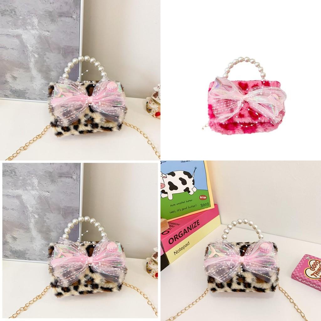 Adorable And Versatile New Autumn Winter Plush Childrens Handbag With Chain