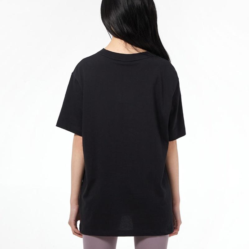 (WMNS) Nike Air Logo Casual Sports Short Sleeve Black T-Shirt Women's CZ8615-010