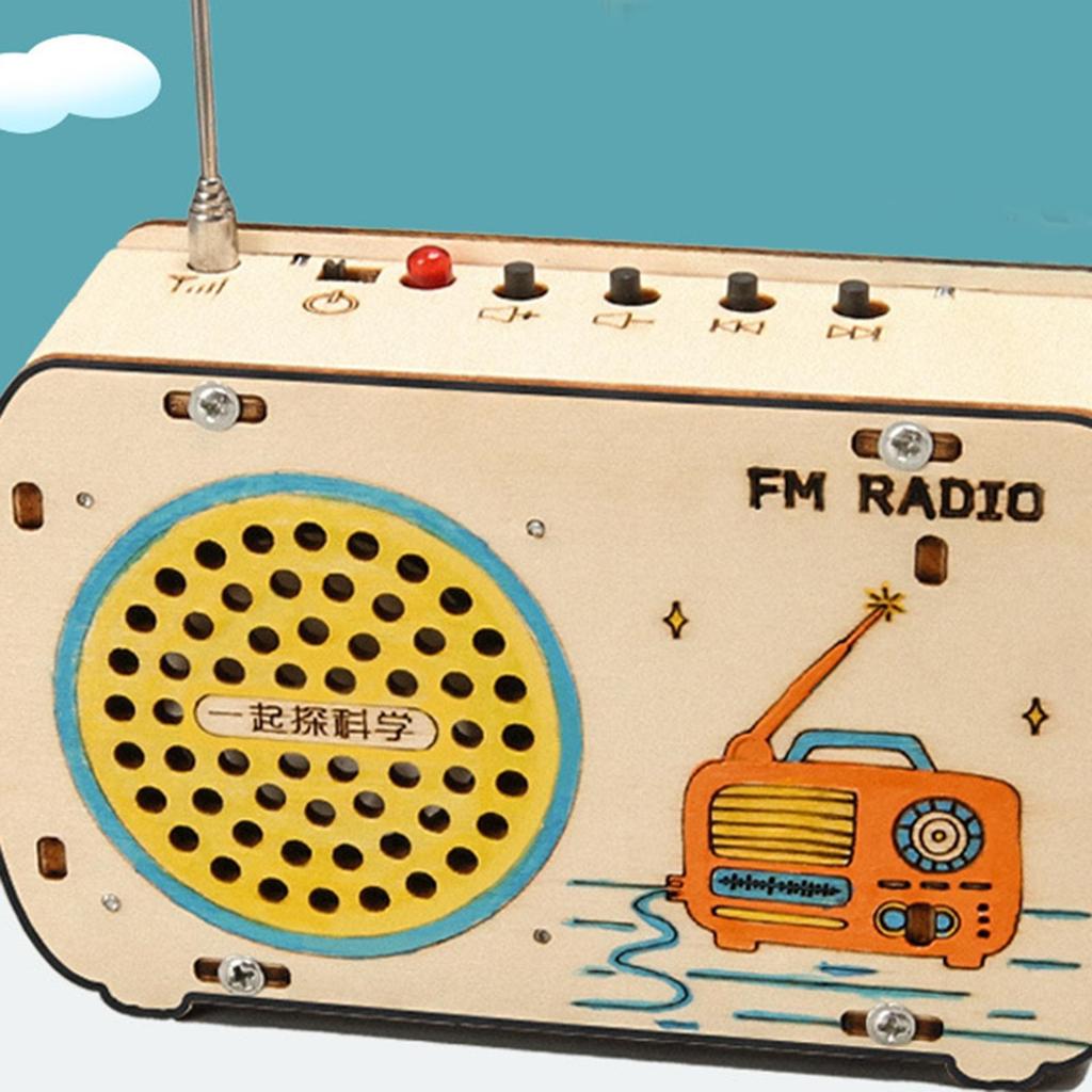DIY Radio Model Science Set Teaching Materials Unique Experiment Kits 3D Puzzle Toy Ages 6+