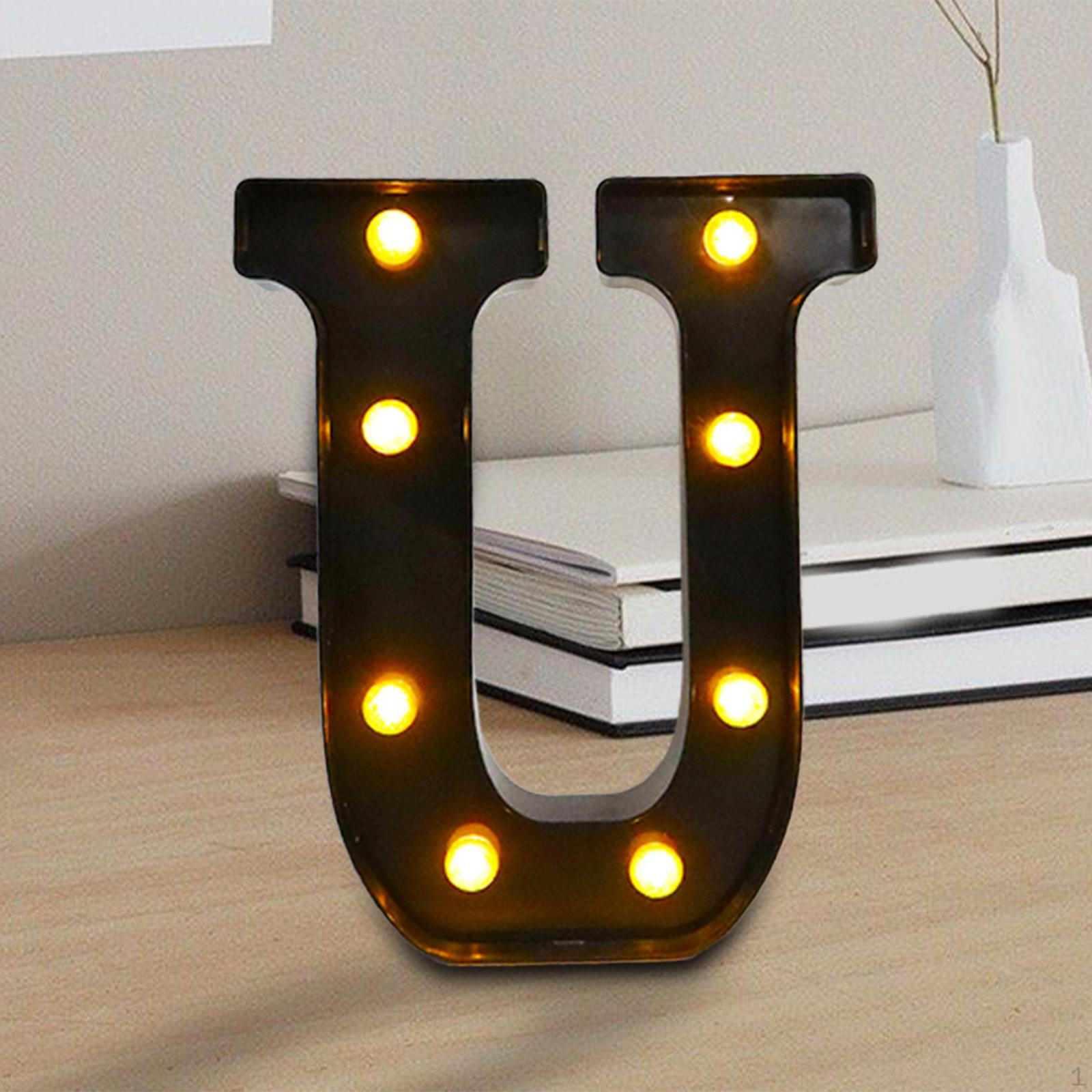 

Светильник с черной надписью «Алфавит», украшение для вечеринки