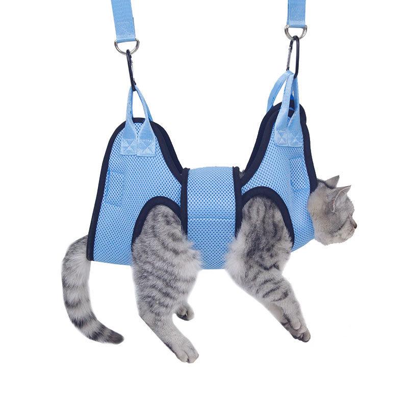 Pet Grooming Hammock With Security Strap Anti Scratch Pet Anti Bite Anti Scratch Nail Trimming Pet Supplies For Dogs Cats