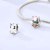 Copper Cute Animals Series Black Cat Beads Bear Puppy Pet Charm Fit Original Bracelet For Women Diy Fine Exquisite Gift