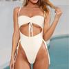 5-Farben Damen Bandage Einteiliger Sport Bikini Badeanzug