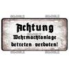 Vintage Berlin City War Metal Tin Sign | Retro Store & Bar Wall Decor Poster | Home Art Plaque
