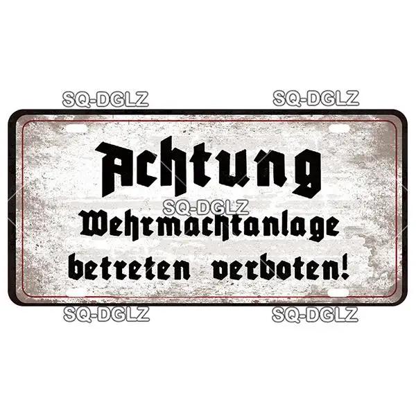 Vintage Berlin City War Metal Tin Sign | Retro Store & Bar Wall Decor Poster | Home Art Plaque