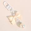 Key Chain Bow Knot Keyring Pendant Imitation Bow Keychain Candy Color Bow Knot Pendant  Girls Gifts