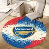 Arsenal,Crest Chair Mat Round Rug Office Carpet, Machine Washable, Non Slip, Suitable for Living Rooms, Bedrooms