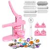 New Sliding Stage Can Badge Making Machine, Easy Assembly and Use, Includes 2 Interchangeable Dies (32/58mm), DIY Badge Making Machine with 200 Badge