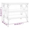VidaXL Table d'appoint Chêne fumé 55x38x45 cm Bois d'ingénierie 823334