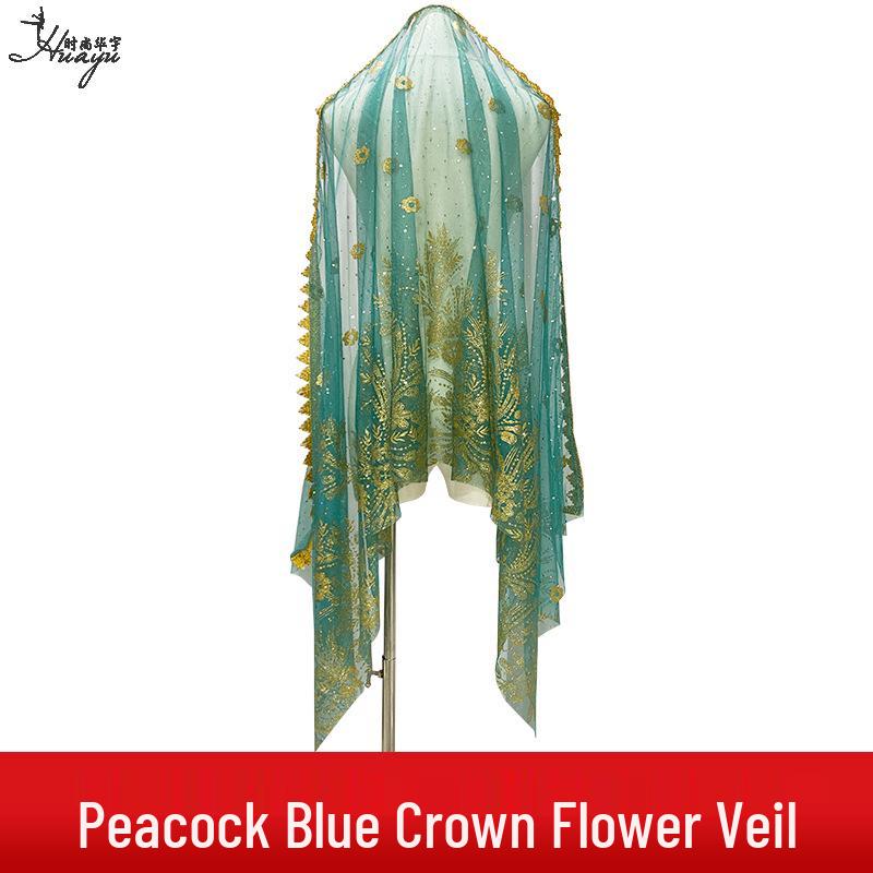 Belly Dance Bollywood Scarf Veil – Women's Hot Stamping Dance Accessory
