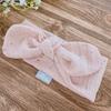 Muslin headband (peach dots)