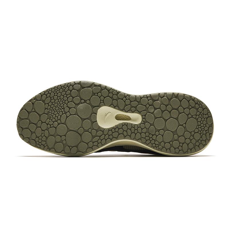 Anta Hammerhead Retro Trendy Versatile Comfortable Breathable Thick Sole Casual Shoes Men sneaker Beige Green 112628802-8