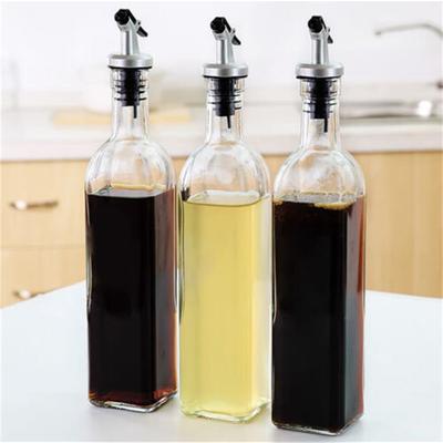 150ml/250ml/500ml Botella de Condimento Aceitera a Prueba de Fugas Botella de Aceite de Cocina Lata de Aceite Aceite de Sésamo Salsa de Soja Vinagrera Botella de Plástico