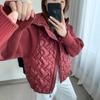 Весенняя новая хлопковая одежда в стиле пэчворк, вязаный кардиган с капюшоном, свободный, высококлассный, на молнии, свитер-куртка, женский