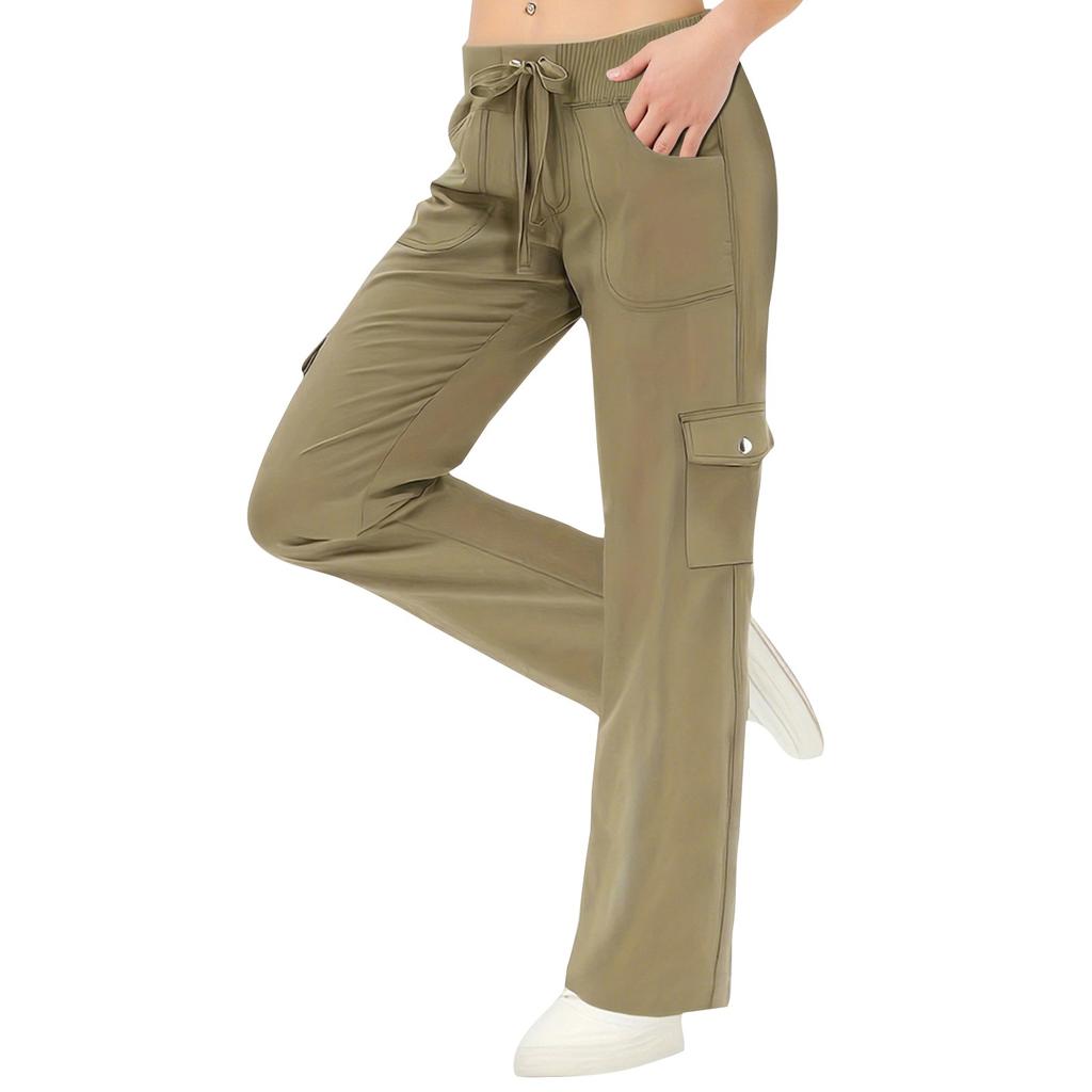 Women's Pleated Cargo Hiking Pants With Pockets