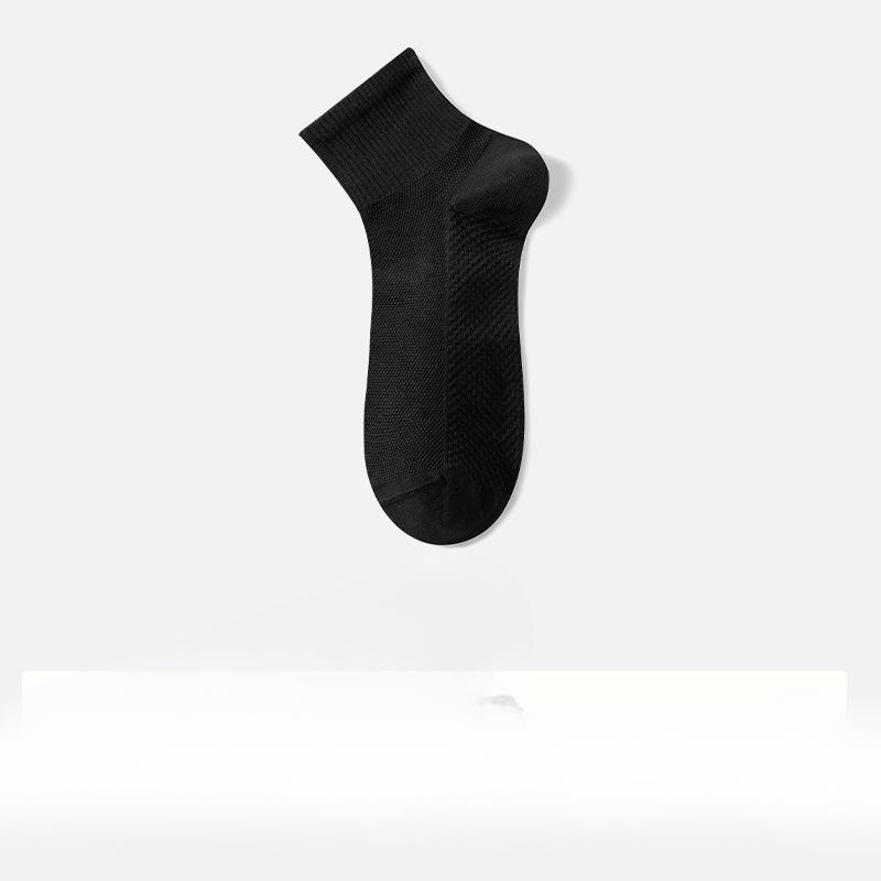 Men's Summer Thin Cotton Mesh Deodorant Mid Tube Socks