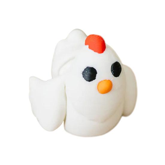 3D Printed Chicken Ornament with Articulated Wings Lightweight Chicken Statue Desktop Decoration Pressure Relief Toy