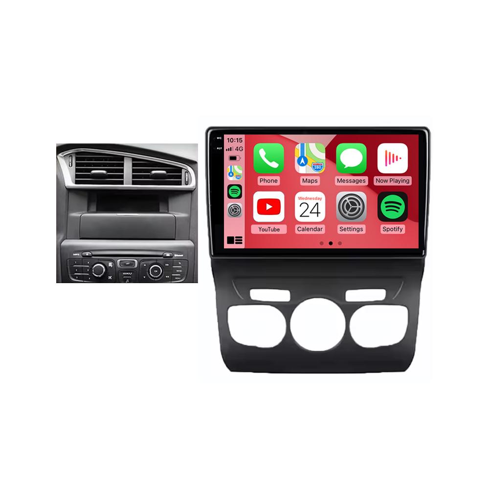 9" Car Radio Android 14 For Citroen C4 2 B7 2013 2014 2015 2016 Navigation GPS Stereo Auto QLED Touch Screen Multimedia Player