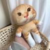 20Cm Cute Simulation Cat Plush Toys With Skeleton Kawaii Stuffed Animal Cartoon Room Decoration Doll Soothing Companion Kid Gift