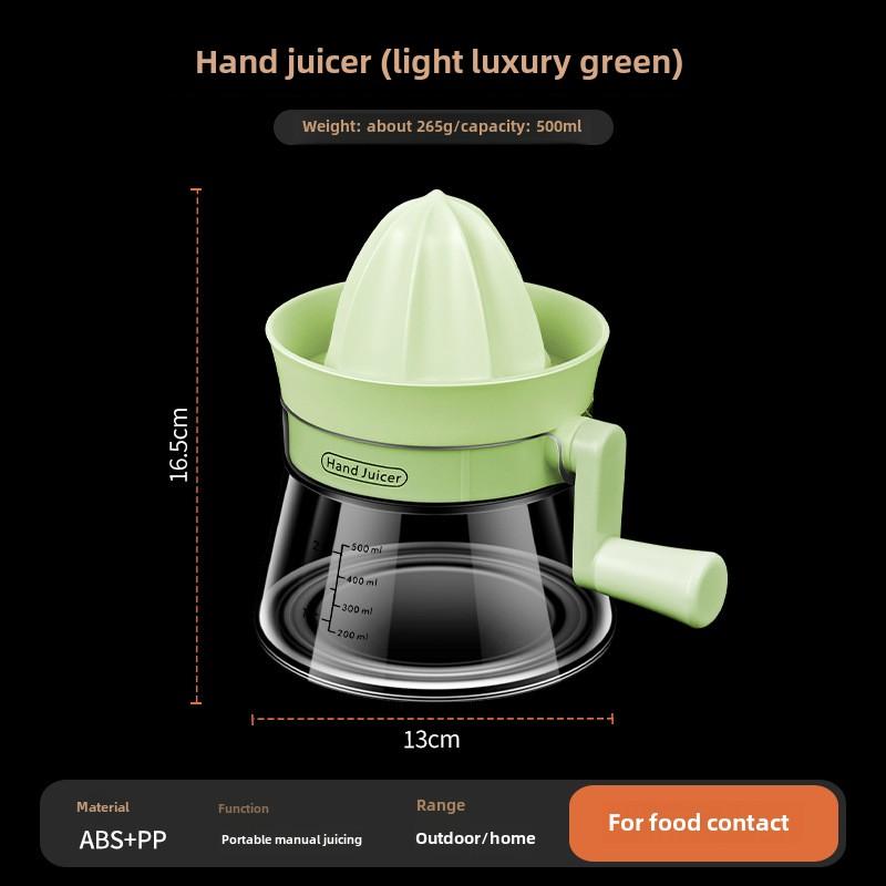 Portable Manual Citrus Juicer - Durable Handheld Reamer for Fresh Lemon and Orange Juice, Ideal for , Office, and Camping - Plas