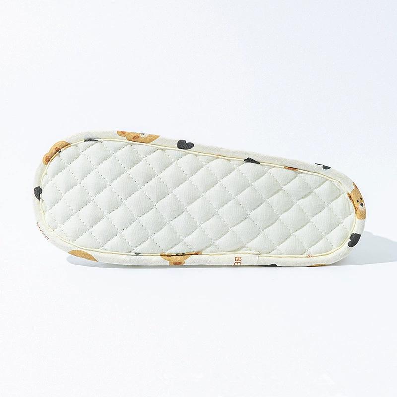 Breathable Soft Sole Non-Slip Cotton Slippers for Maternity Confinement, Closed Heel, Thin Style for Wood Floors