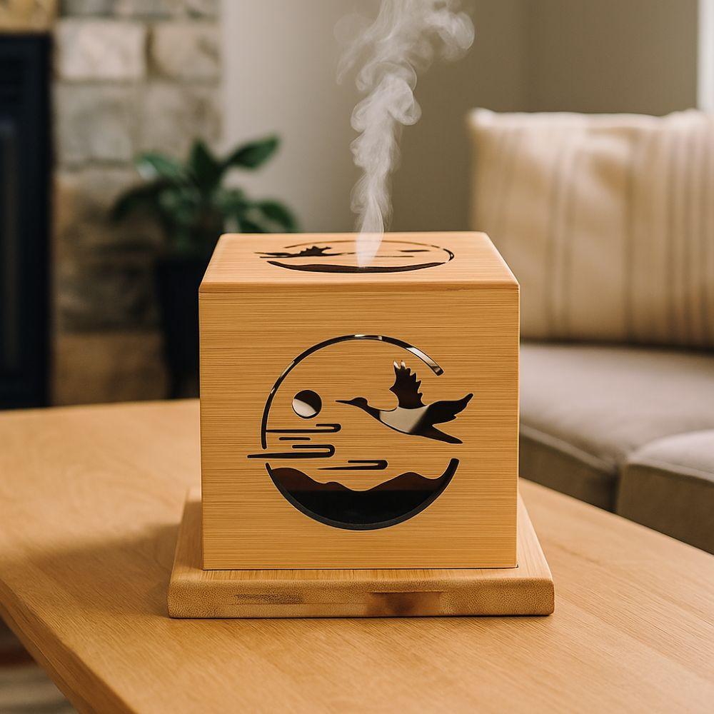 Anti-Scald Aromatherapy Box Bamboo Sage Incense Box Creative Mosquito Incense Rack  Yoga Room