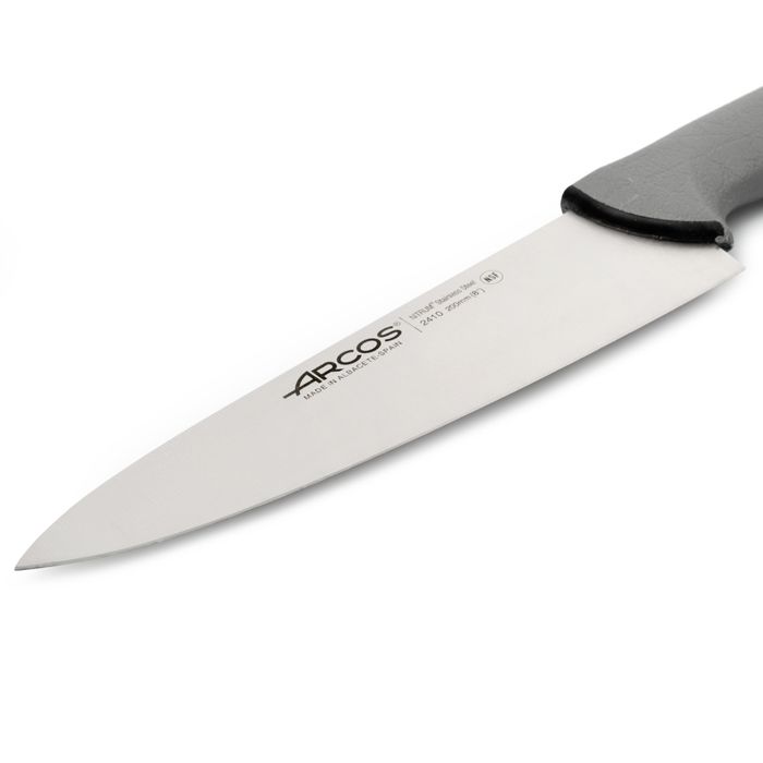 Couteau de Chef - ARCOS - Colour Prof - Lame 20cm en acier inoxydable - Manche ergonomique en polypropylène
