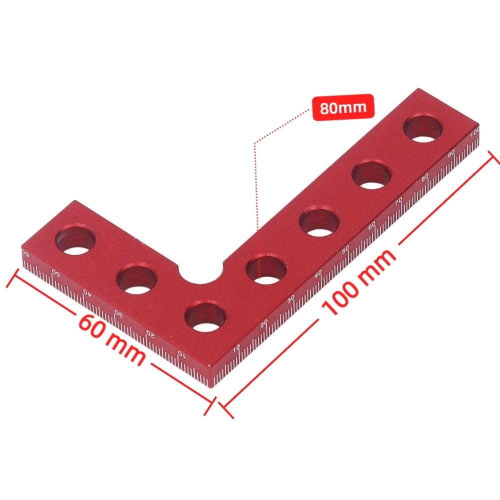 100x60mm Mini Machinist Square Right Angle Positioning Ruler For Woodworking and Carpenters