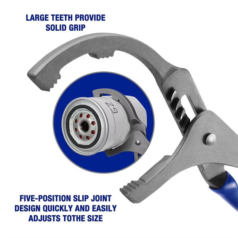 Aug. 1Pcs Oil Filter Pliers Clamp Type Wrench Adjustable Hand Tools Oil Filter Filter Removal Tool