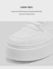 2024 Korean Style Men's White High-Top Sneakers: Autumn/Winter Casual Height-Increasing Sports Shoes