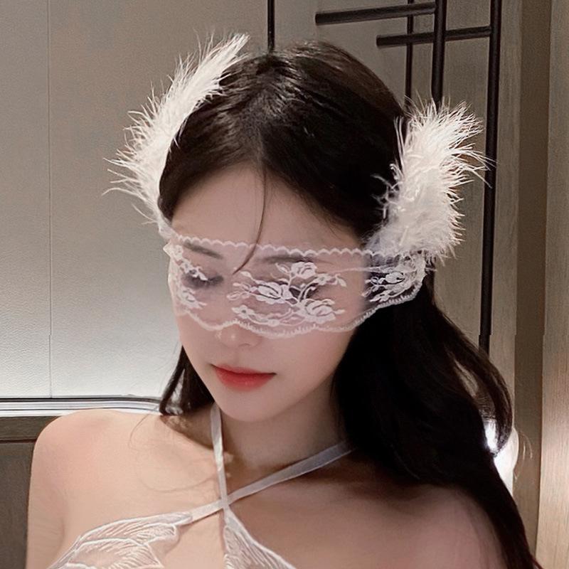 Lace accessories flirting atmosphere abstinence elegant blackout pattern decorative eye mask light luxury lace design