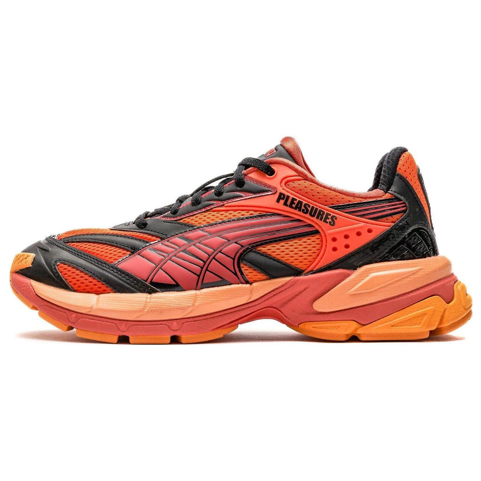 PUMA x PLEASURES Velophasis LAYERS  Cayenne Pepper Astro Red  Men s 393301-02 EU 42