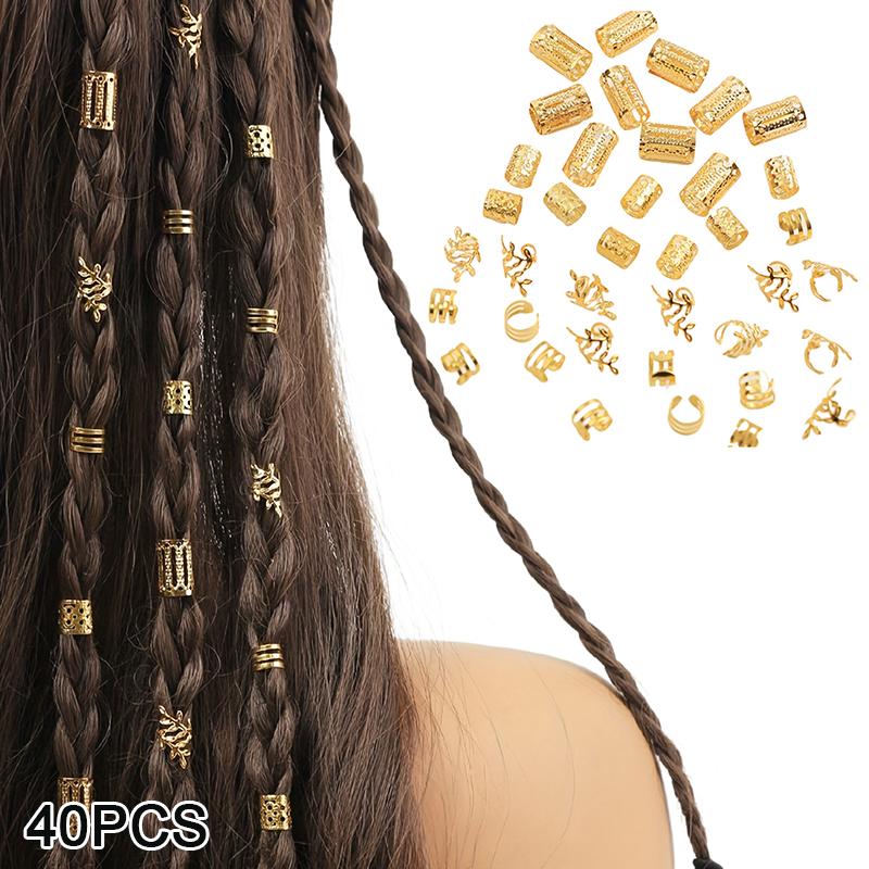 

Дредлок Кольца для волос Регулируемые манжеты Зажимы для волос Косы Грязные косы Заколка для волос Аксессуары для волос Головные уборы для женщин и девочек A8