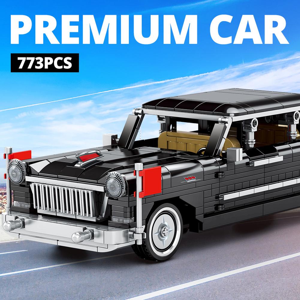 Sembo 705920 Retro Classic Car Pull Back Car Model Assembling Modular Building Blocks Bricks Children Educational Toy Gift