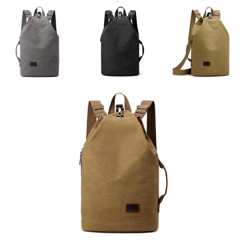 Canvas Backpack For Men Women With Durable Lock Closure For Daily Travel And School Use