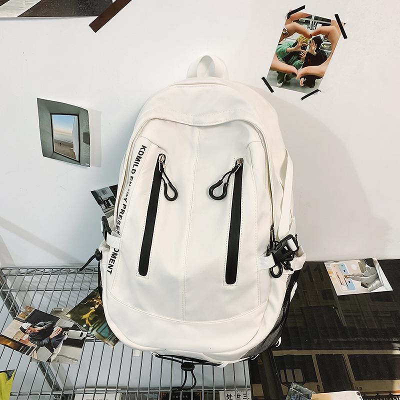 Herren Einfarbig Rucksack Mittelschüler Schultasche Damen Reise Rucksack
