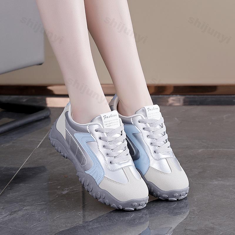 Women's White Sneakers  Autumn New Soft Sole Lightweight Comfort Casual Shoes Outdoor Non Slip Fashion Lace Up Running Shoes